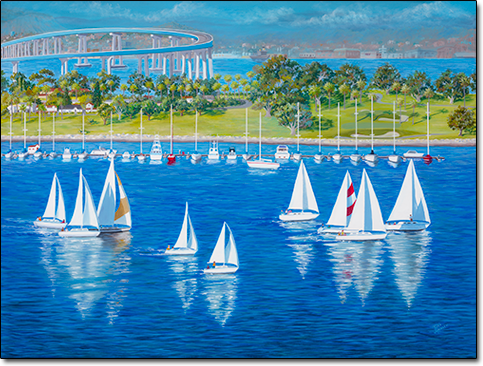 Coronado Regatta by Joan Hansen