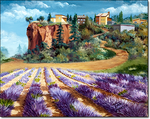 Lavender Near Rousillon by Joan Hansen